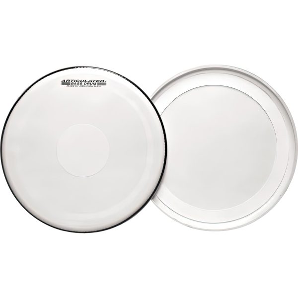 Aquarian Articulator Bass Drum Head, White, 26-Inch Fashion