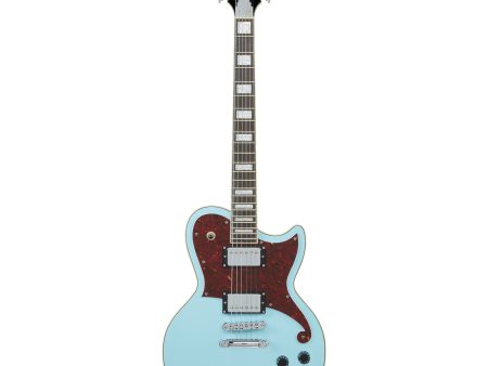 D’Angelico Premier Atlantic Electric Guitar with Stopbar Tailpiece, Sky Blue Supply