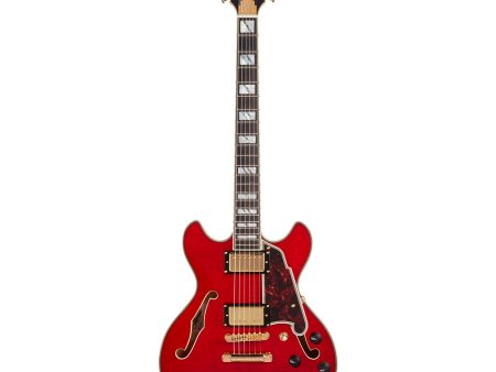 D Angelico Excel Mini Double Cutaway with Stop-Bar Tailpiece, Trans Cherry Online now