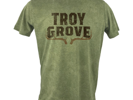 Troy Grove - Logo Shirt - Vintage Green Online