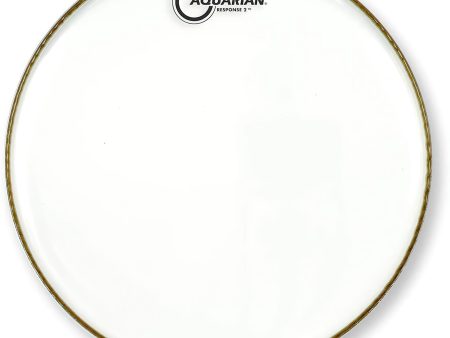 Aquarian Response II 2-Ply Batter Tom Drum Head, Clear, 16-Inch Sale