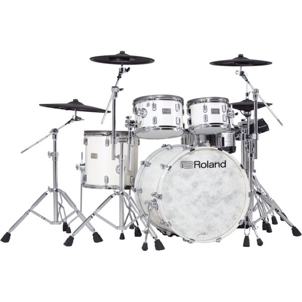 Roland VAD706-2PW V-Drums Acoustic Design Electronic Drum Set - Pearl White Finish Hot on Sale