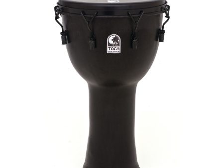 Toca Freestyle Mechanically Tuned Djembe Drum with Bag - Black Mamba - 14  Online Sale