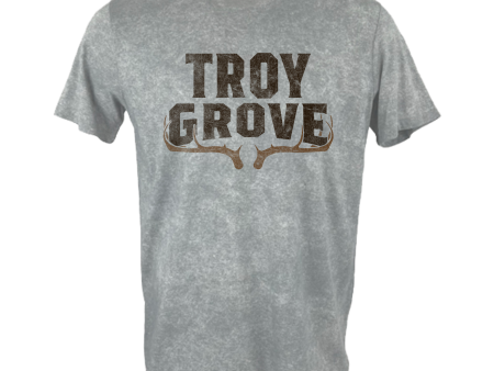 Troy Grove - Logo Shirt - Vintage Gray For Discount