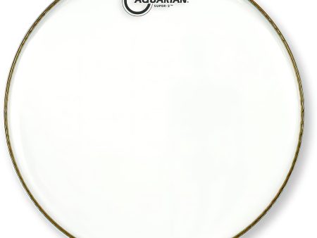 Aquarian Super 2 Batter Tom Drum Head, Clear, 18-Inch For Sale