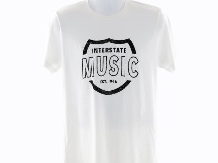 Interstate Music Unisex Short Sleeve T-Shirt - White, X-Large Online now