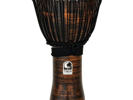 Toca TF2DJ Freestyle II Roped Tuned Djembe Drum, For Musicians, Studio  Recording Gigs, & Performances - Copper Spun Finish, 12  For Discount