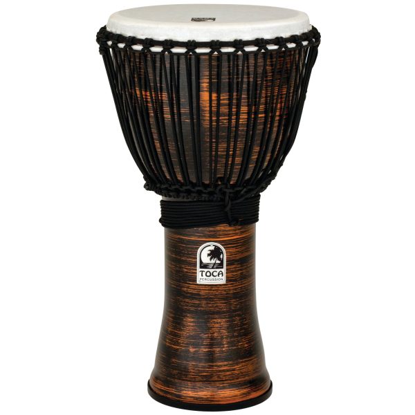 Toca TF2DJ Freestyle II Roped Tuned Djembe Drum, For Musicians, Studio  Recording Gigs, & Performances - Copper Spun Finish, 12  For Discount