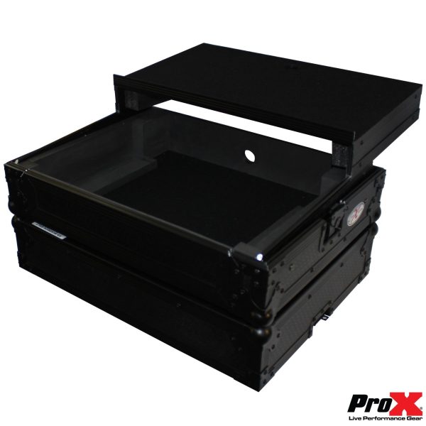 ProX XS-MIXDECKEXLTBL Flight Case for Numark MixDeck Express Digital Controller W-Laptop Shelf, Black on Black Online Hot Sale