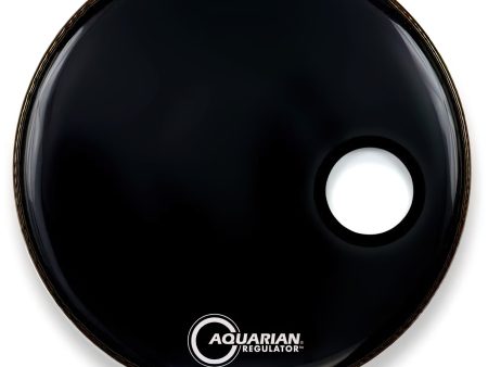 Aquarian Regulator Bass Drum Head, Gloss Black, 66-Inch For Cheap