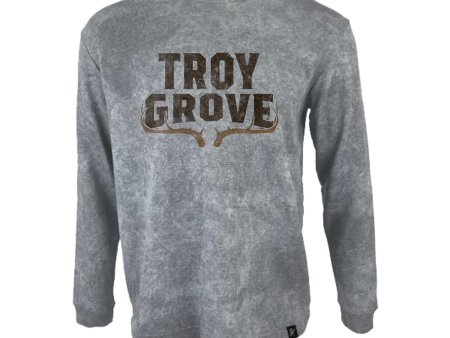 Troy Grove - Logo Thermal - Vintage Gray Hot on Sale