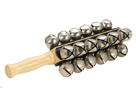 Toca T-2531 Sleigh Bells with Wooden Handle - 25 Jingle Bells For Discount