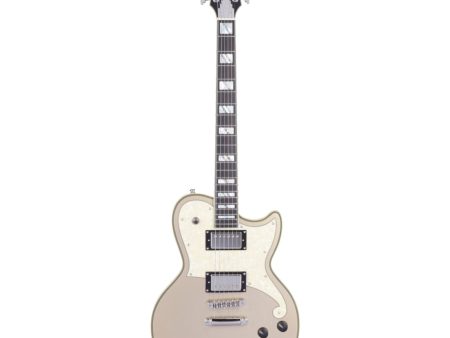 D’Angelico Deluxe Atlantic Solid Body Electric Guitar, Desert Gold Finish Online now