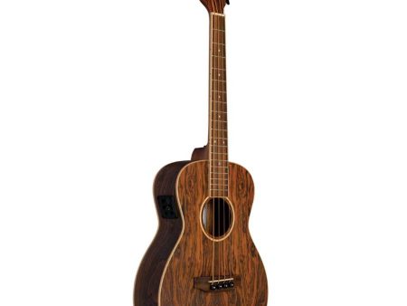 Lanikai Figured Bocote Bass A E Ukulele with Fishman Clásica II Pickup Online Sale