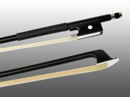 Glasser Violin Bow, Fiberglass, Half-Lined Frog Leatherette Grip - 4 4 For Sale