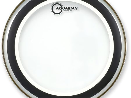 Aquarian Studio-X Series Single-ply 10-mil Tom Drum Head with Internal Muffling Ring, Clear, 10-Inch For Discount