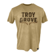 Troy Grove - Logo Shirt - Vintage Khaki Online now