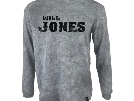 Will Jones - Long Sleeve Thermal: Vintage Gray Online Sale