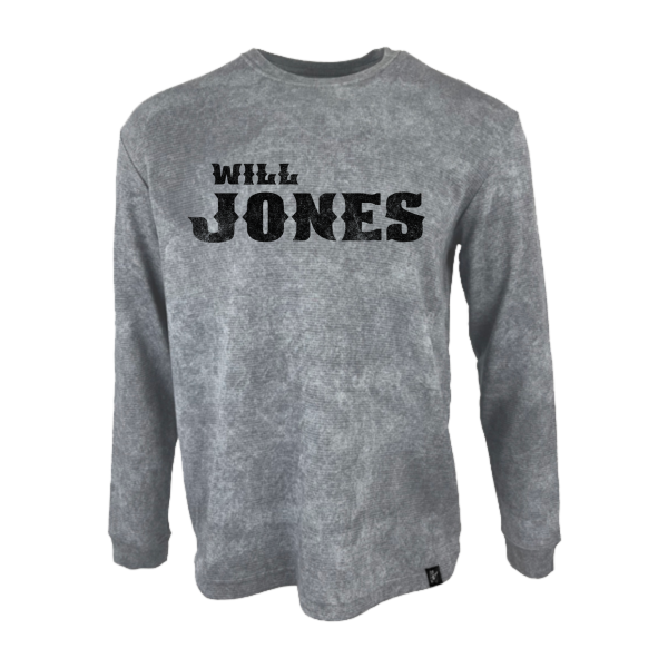 Will Jones - Long Sleeve Thermal: Vintage Gray Online Sale