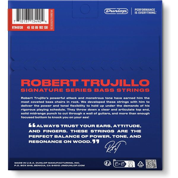 Dunlop Robert Trujillo Nickel Wound Bass Strings, .045-.130mm (5-String) on Sale