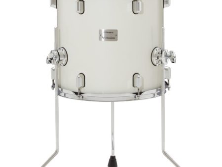 Roland PDA140F-PW 14  V-Drums Acoustic Design Floor Tom Pad, Pearl White Supply