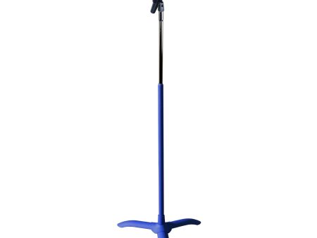 Manhasset Universal Chorale Microphone Stand, Textured Blue Fashion