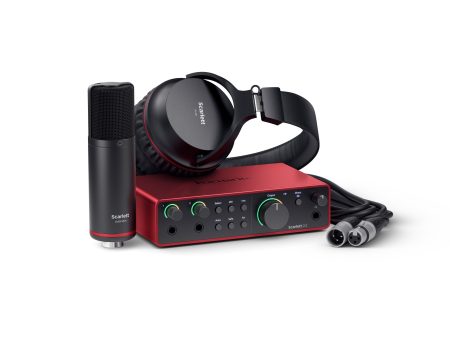 Focusrite Scarlett 2i2 Studio Bundle (4th Gen) USB Audio Interface with Mic & Headphones For Sale