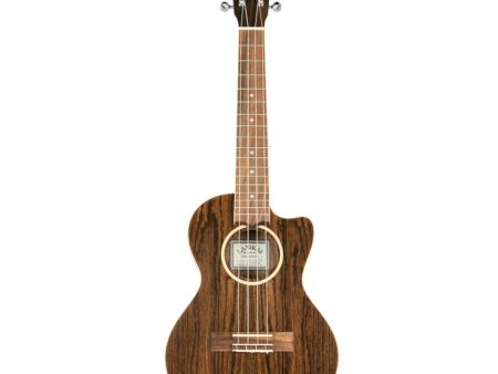 Lanikai Thin Body Figured Bocote Tenor A E Ukulele with Active Pickup Supply