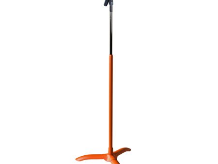 Manhasset Universal Chorale Microphone Stand, Textured Orange Hot on Sale