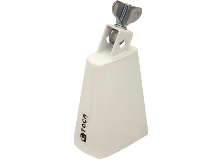 Toca 4424-T Contemporary Series Cow Bell, High Cha Cha, Cowbell Noise Maker - White For Sale