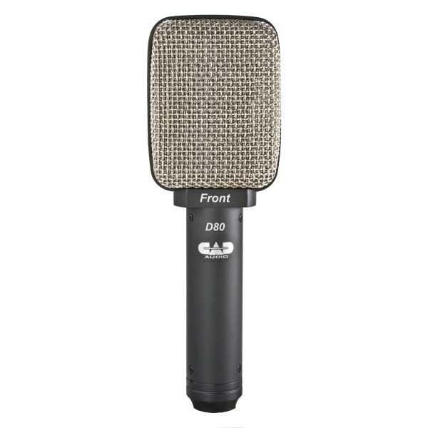 CAD Audio D80 Large Diaphragm SuperCardioid Dynamic Side Address Microphone Supply