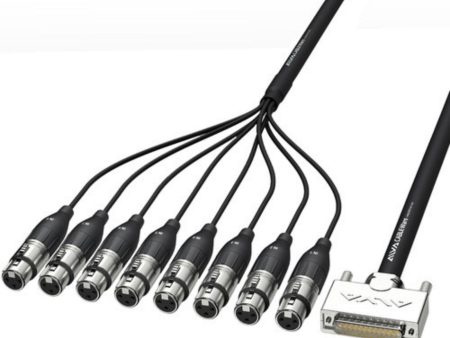 Alva AI25-8XPRO10 Analog Multi-Core Cable, D-sub25 Male to XLR-3 Female, 10m Cheap