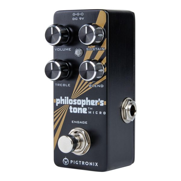 Pigtronix PTM Philosopher s Tone Micro Optical Compressor and Sustainer Foot Pedal Fashion