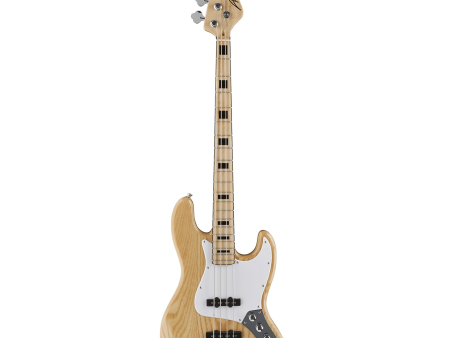 Austin Classic Double Cutaway Bass Guitar, Natural on Sale