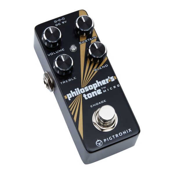 Pigtronix PTM Philosopher s Tone Micro Optical Compressor and Sustainer Foot Pedal Fashion