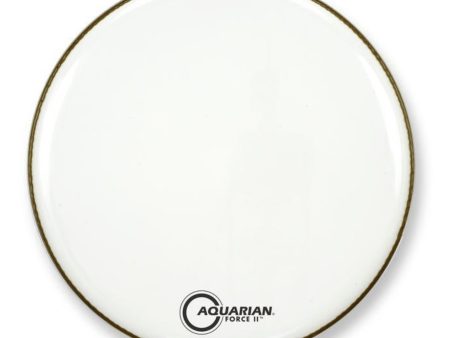 Aquarian FR22WH 22  Full Force II Bass Drum Head in White For Cheap