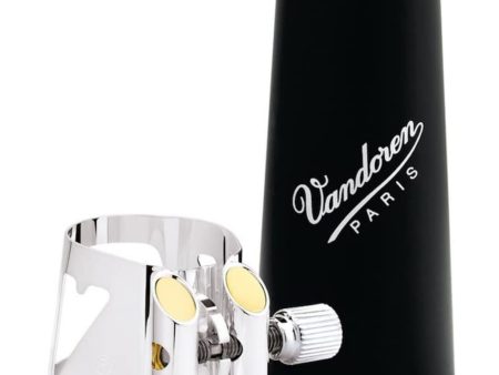 Vandoren Optimum Ligature and Plastic Cap for Bb Clarinet; Silver-Plated; Includes 3 Interchangeable Pressure Plates Discount