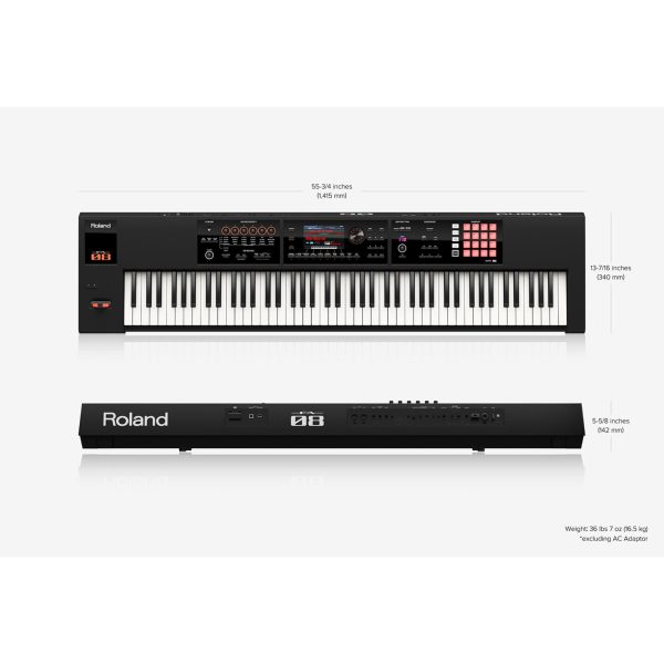 Roland 88-Key Music Workstation, Black For Sale