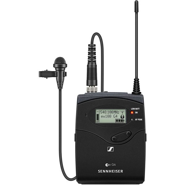 Sennheiser EW 100 G4-ME2-A1 Bodypack Transmitter with ME 2-II Omnidirectional Lavalier Microphone Fashion