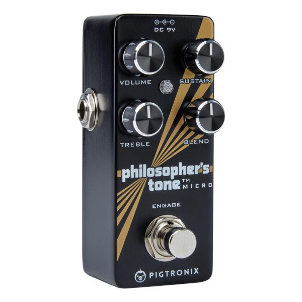 Pigtronix PTM Philosopher s Tone Micro Optical Compressor and Sustainer Foot Pedal Fashion