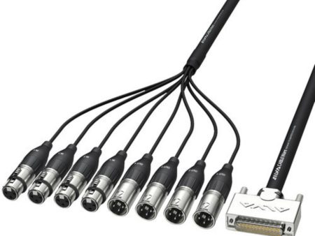 Alva AES25-4F4MPRO3 Digital AES EBU Breakout Cable, 3m Online Sale