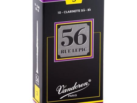 Vandoren Bb Clarinet 56 Rue Lepic Reeds Strength #3; Box of 10 For Cheap