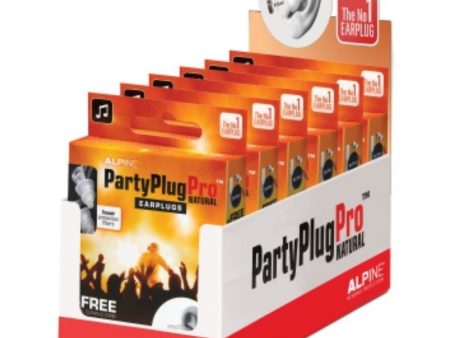 Alpine Hearing Protection PartyPlug Pro Natural Earplugs Hot on Sale