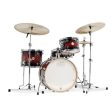 DW Design Frequent Flyer 4-Piece Shell Pack with Snare Drum, Tobacco Burst Supply