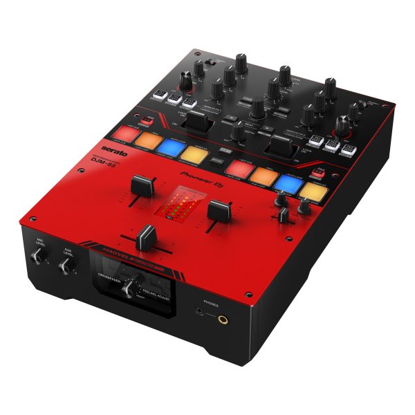 Pioneer DJ DJM-S5 Scratch-Style 2-Channel DJ Mixer for Serato DJ Pro, Professional Audio Equipment Interface Switcher - Gloss Red Fashion