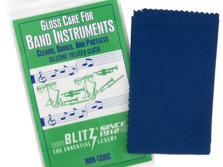 Blitz Gloss Care Cloth with Silicone for Band Instruments Online Hot Sale