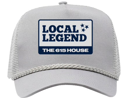 THE 615 HOUSE - Local Legend Embroidery Patch Corded Hat: Gray Supply