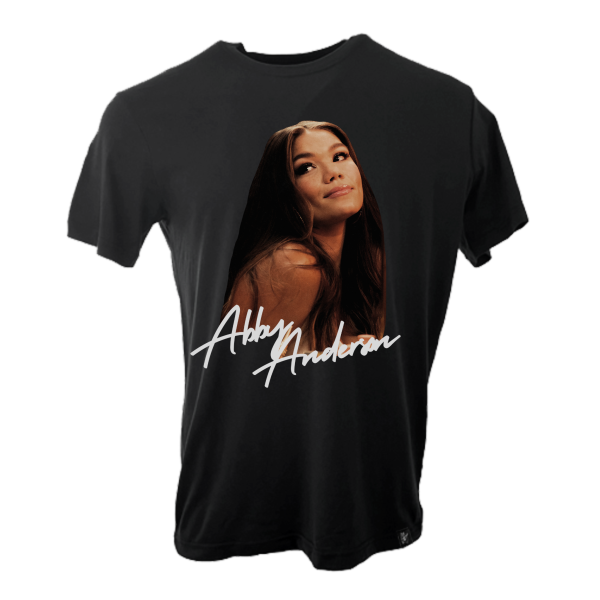 Abby Anderson - Logo Face T-Shirt: Solid Black Sale