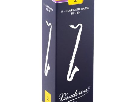 Vandoren Bass Clarinet Traditional Reeds Strength #2; Box of 5 Online Hot Sale