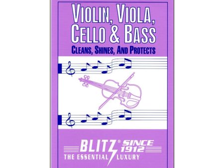 Blitz Care Cloth for Violin, Viola, Cello and Bass For Cheap